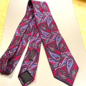 J Z Richards Tie/ pink paisley
